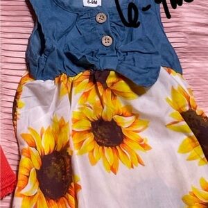 Sunflower Baby Dress